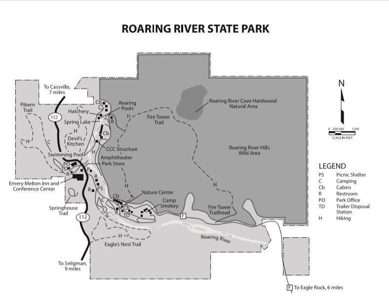 Roaring River Map